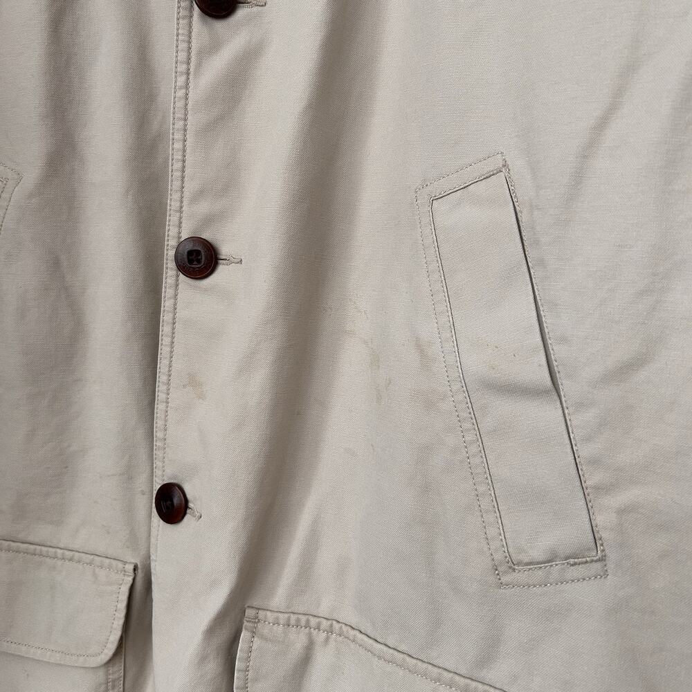 L.L. Bean Jacket Mens 2XL Beige Quilted Thinsulate Lined Chore Workwear Heritage - Picture 5 of 16